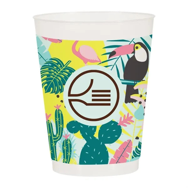 Custom 16 Oz. Full Color Frost Flex Stadium Cup
