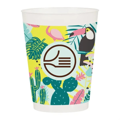Custom 16 Oz. Full Color Frost Flex Stadium Cup