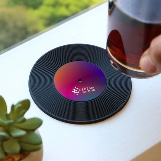 Custom Vintage Record Coaster
