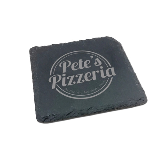 Custom Etched Slate Coasters