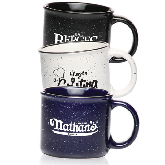 Custom 13 oz. Ceramic Campfire Coffee Mugs