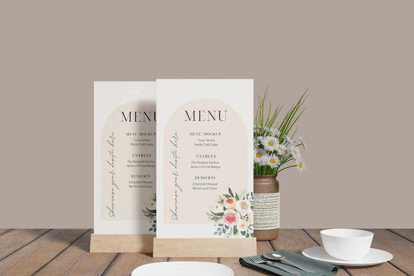 Hotel Menu Design